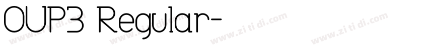 OUP2 Regular字体转换